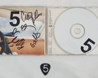 Lenny Kravitz Band Signed CD w/ Pick