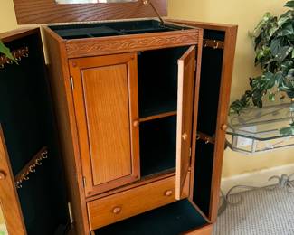 Armoire for all your jewelry lots of space in it, $125