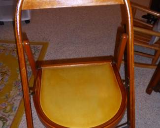 Set of Eight MCM Bentwood Folding Chairs