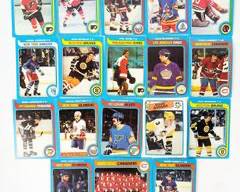 Vintage 1979 Topps NHL Hockey Trading Cards Bryan Trottier, Russ Anderson, Montreal Canadiens, Includes one 1988 Doug Bodger Card, and more

