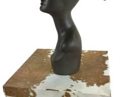 JOHN B STETSON COMPANY STAMPEDE 4X BEAVER FELT Black COWBOY HAT with Leather Band and Black/Red/Green/Yellow Feathers. Sz 57, 7 1/8 ..RESISITOL HAT BOX Included.
