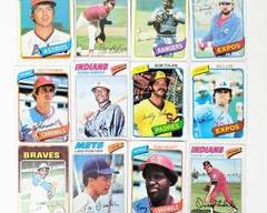 Vintage 1977 and 1975 Topps MLB Baseball Signed Trading Cards Larry Parris, Leo Foster, Dave LaRoche, Larwell Blanks
