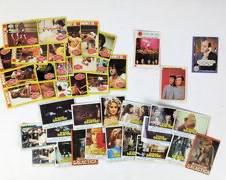 Vintage Assorted Film Trading Cards Rocky Two, Battlestar Galactica, Star Trek, and Mork and Mindy
