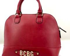 BCBG generation Poppy Dome Wine Red Handbag With Shoulder Strap
