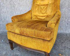 Ethan Allan Vintage Mid Century Meets Hollywood Regency Lounge Chair
