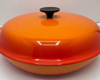 Le Creuset French Cast Iron Enameled Paella Pan With Lid, Unused
Lot #: 5