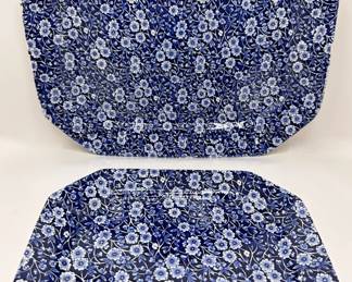 2 Crownford China Staffordshire Blue & White Calico Serving Trays
Lot #: 79
