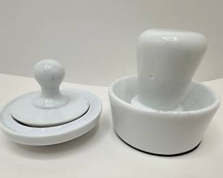 2 Porcelain Mortar & Pestle Sets: PIC China & Hit Wave 2004
Lot #: 95