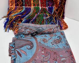 Hand Woven Bedspread From Thailand & Silk Jim Thompson Shawl
Lot #: 150