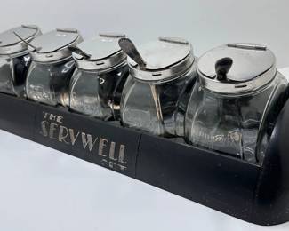 Vintage Servewell Soda Fountain Set By Limpert Bros Complete With Plastic Display Container
Lot #: 57