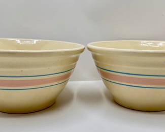 2 Vintage McCoy #10 Banded Mixing Bowls
Lot #: 23