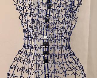 Life Sized Blue Plastic Covered Wire Form
Lot #: 165