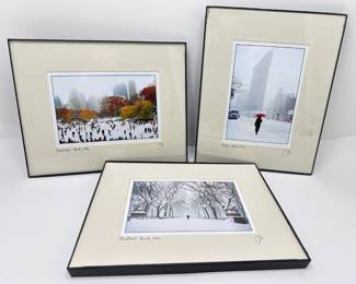 3 Original Photographs: Central Park, Central Park Skating Rink & The Flatiron Building, Signed
Lot #: 171