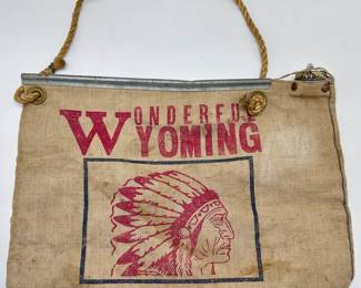 Vintage Atlas Canvas Flax Flask Cooling Water Bag
Lot #: 139