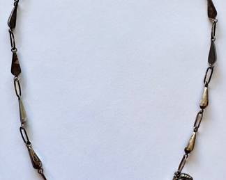 Vintage Turquoise & Sterling SIlver Necklace
Lot #: 43