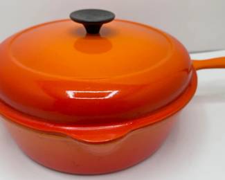Le Creuset French Cast Iron Enameled Pot With Lid & Handle, Unused
Lot #: 6