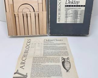 New Archiblocks Desktop Classics Roman Wooden Architectural Blocks
Lot #: 185