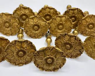 12 Heavy Metal Curtain Tie-Backs, Retail $50 To $75 Each
Lot #: 160