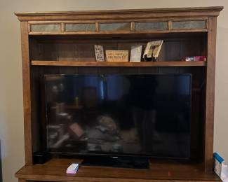 Large Solid wood entertainment center

Television sold separately.