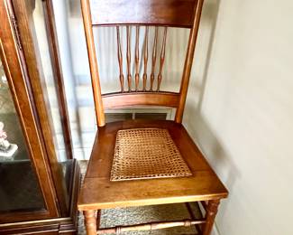 Cane bottom chair