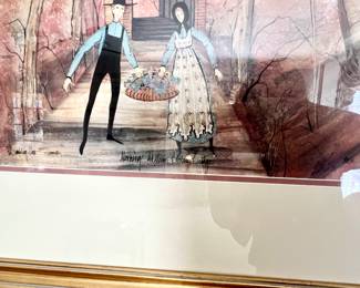 P. Buckely Moss signed lithographs