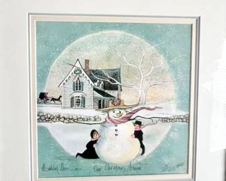 P. Buckely Moss signed lithographs