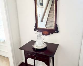 Small side table and mirror