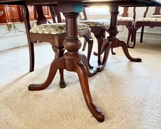 Dining table and chairs