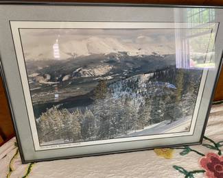 Photo print of some sick runs up at Brek where me and my bros search for fresh pow to huck the gnar.