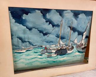 Bahamian watercolor.