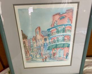 Cool New Orleans print by Donabeth Jones.