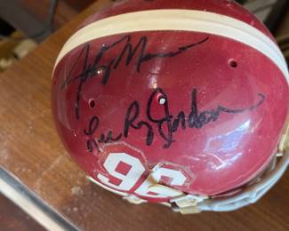 Mini helmet signed by Crimson Tide greats.