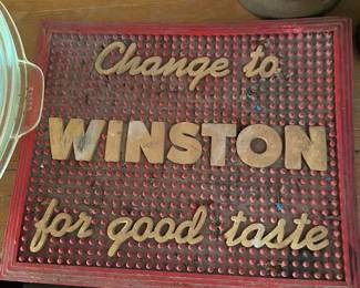I do believe licking this bar tray that has been sitting in a drawer for 40 years would taste better than a Winston.