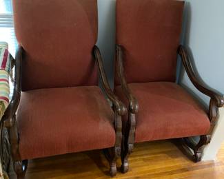 Lovely pair of chairs.