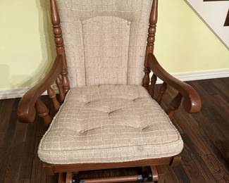 #11  Wood Glider Rocker - Seat Width - 21"W	 $65.00 
