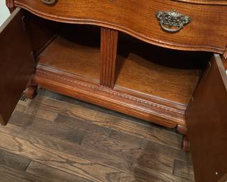 #22  (View 3) Lexington Furniture - Victorian Sampler - Dresser & Mirror with 5 drawers, 2 wood doors with tilting Beveled Mirror - 2 pcs. - MADE in USA - 38Hx21Dx81.5T	 $275.00