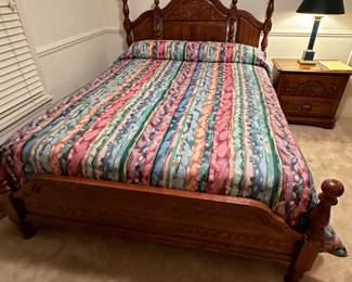 #21  Sumter Queen Size Headboard-Footboard with mattress & Boxsprings  $275.00 
