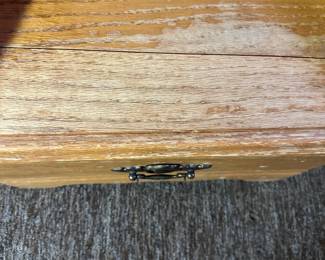 #27  (View 2) Wood Nightstand (as is crack, finish) for project piece - 18x16x24  $10.00 
