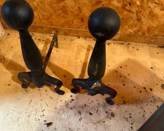 #63	Cast Iron Andi Irons - Set	 $20.00 
