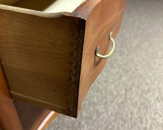 #24  (View 2) Antique Dresser with 4 drawers & Mirror on Wheels - 43x23x36  Mirror 40x36 (72"T)  $175.00 