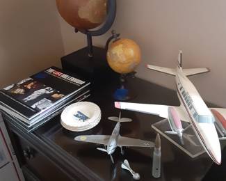 Model Airplanes, Globes, Magazines