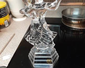 Glass Flamingo Dancers