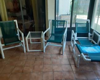 PVC Furniture, no cushions