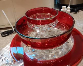 Fancy Glass, Candy Dish, Bowl & Platter