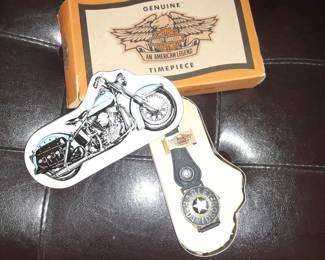 Rare Harley Davidson Watch with Original Box & Metal Case