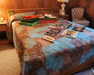 Old magazines, the vintage Sears corded bedspreads