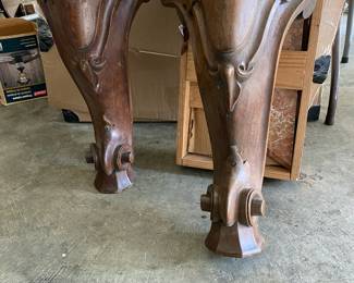 Demilune Marble Top table