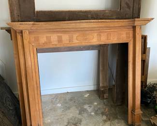 Carved mantle from the Barlow-Coolidge house in Helena, AR  