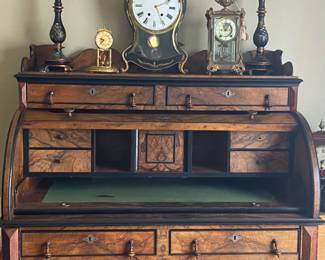 inside the roll top desk