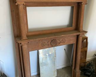 Carved Mantle & mirror from the Barlow-Coolidge house in Helena, AR Circa 1852